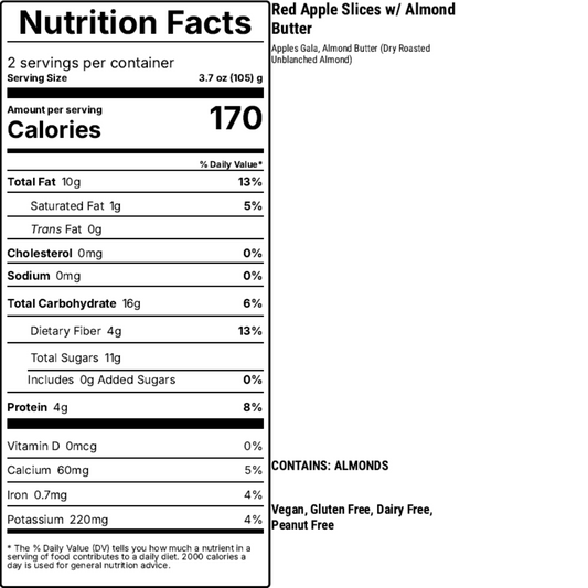 Red apples nutrition info