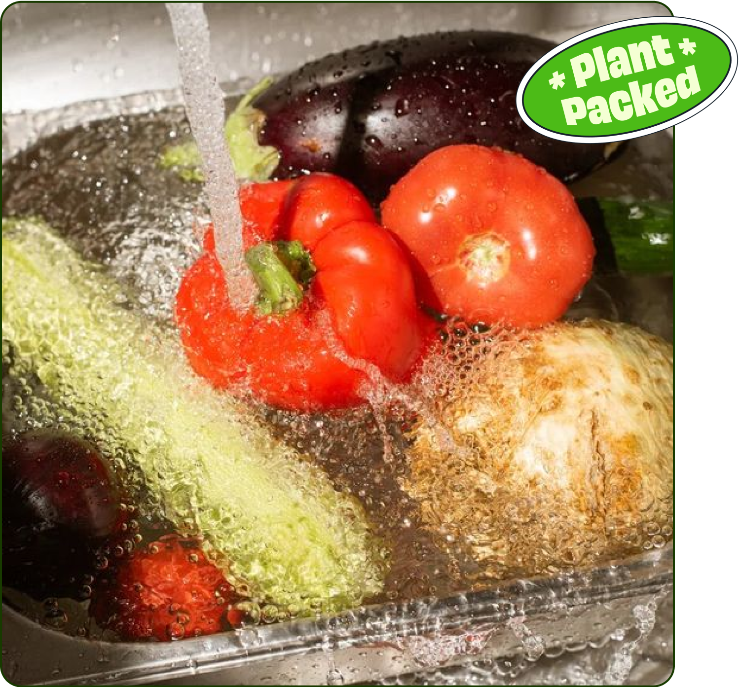 Vegetable Cleaning In Sink