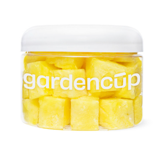 fresh ready to eat Pineapple bites at Gardencup