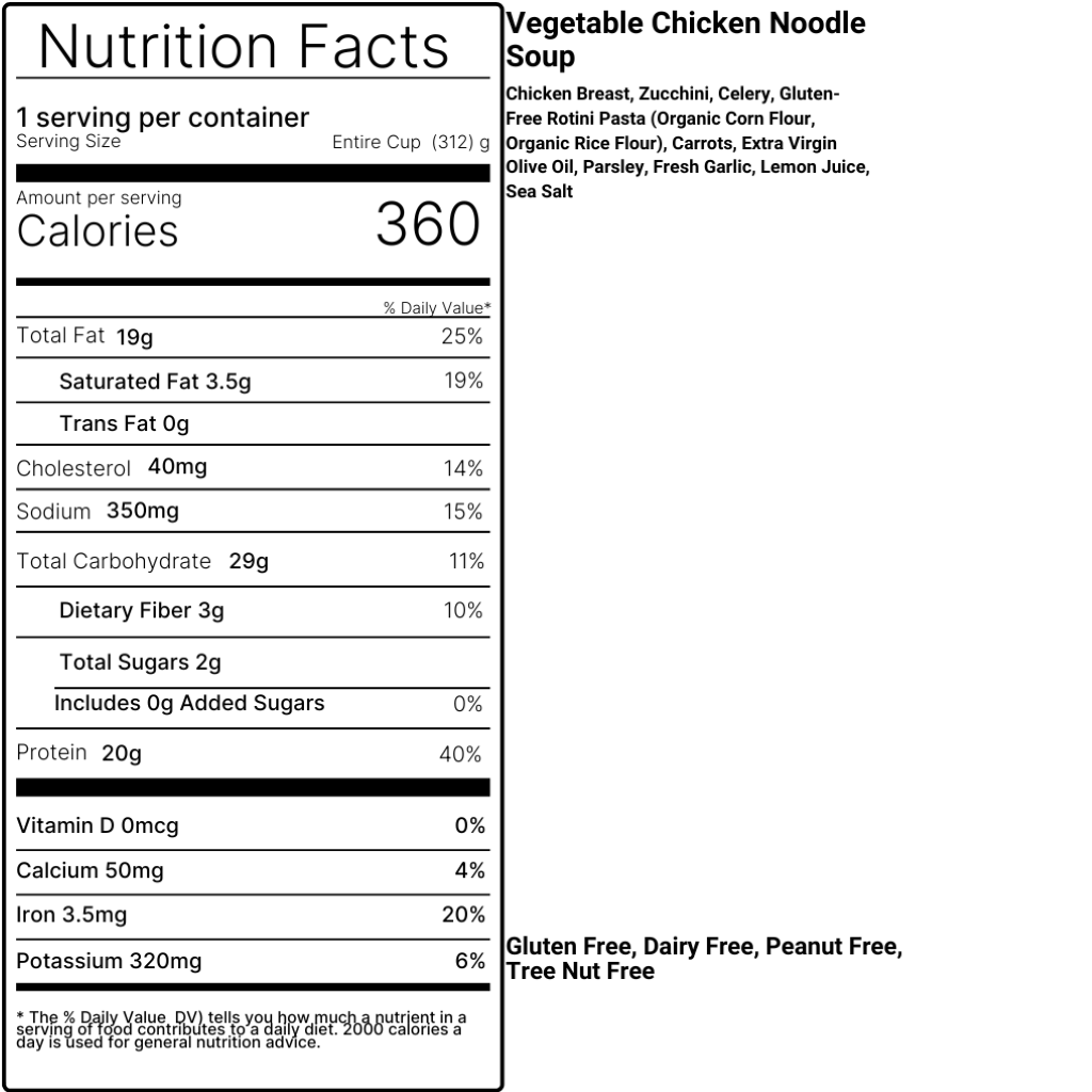 Vegetable Chicken Noodle Soup