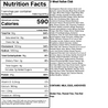 Nutrition facts label for a 3-Meat Italian Club Gardencup fresh ready to eat delicious salads