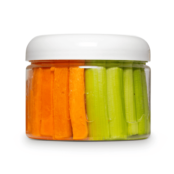 Carrots & Celery Sticks w/Hummus – Gardencup