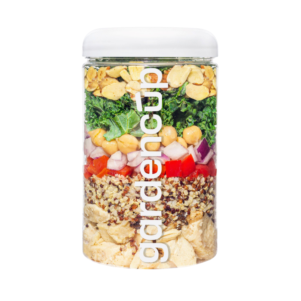lemonsweet quinoa bowl with chicken, fresh ready to eat