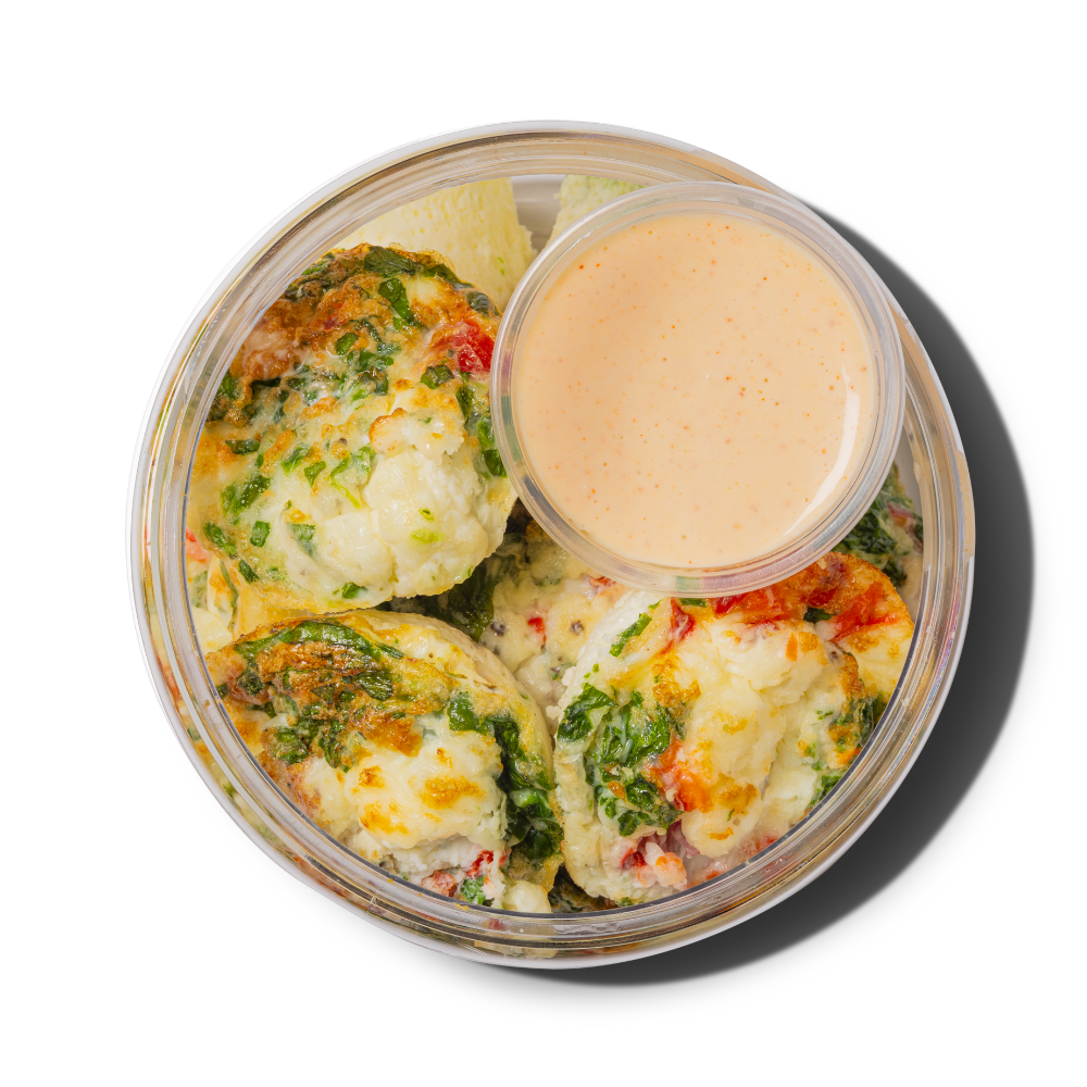 Spinach and Feta Egg White Bites