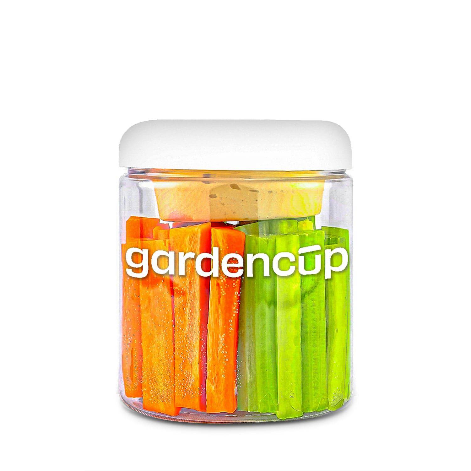 Carrots & Celery Sticks w/Hummus Gardencup
